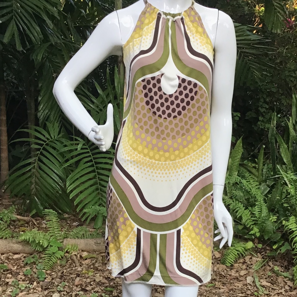 Vintage Trina Turk Jersey Silk Dress